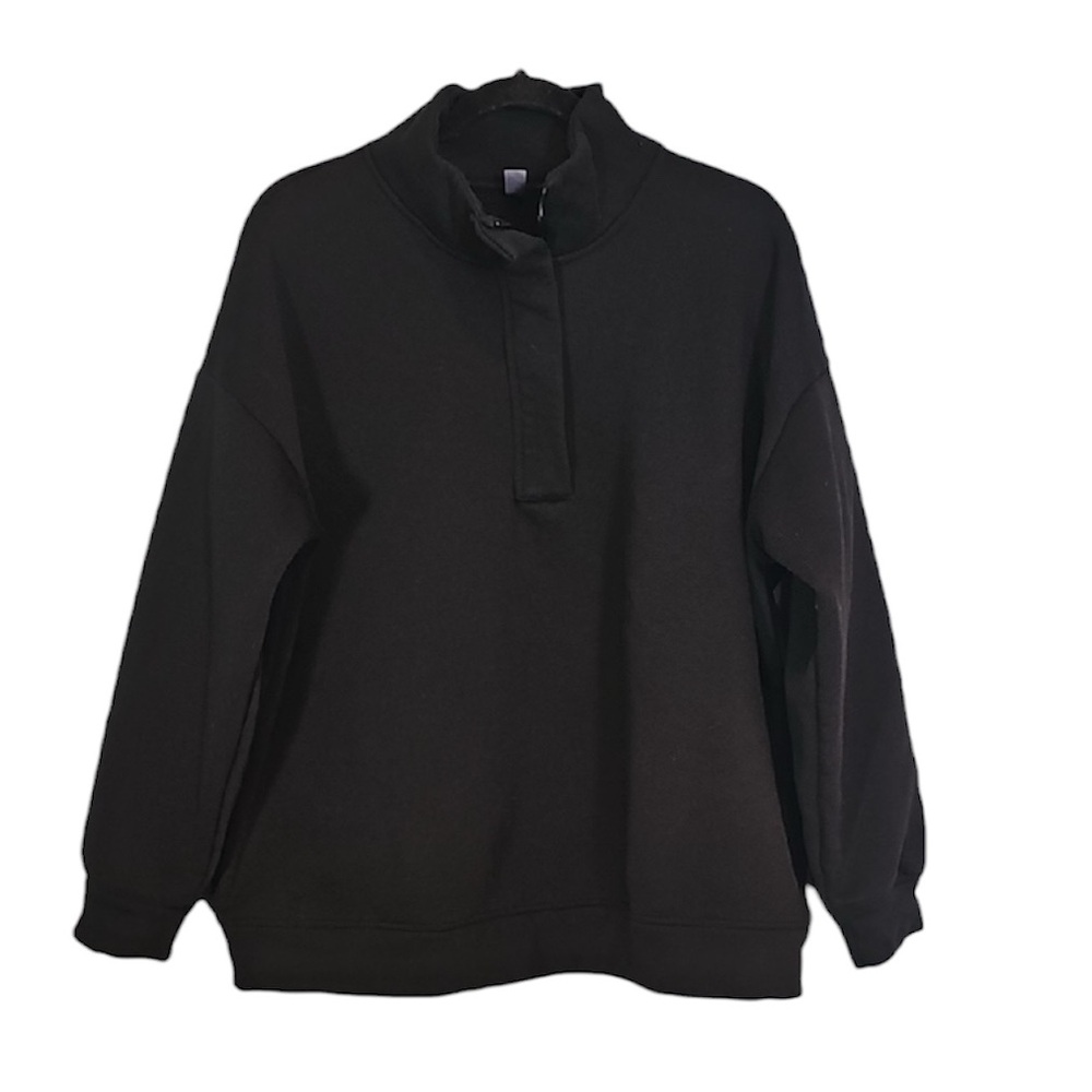 💚 Joe Fresh Active Zip Neck Sweatshirt, Size 1X